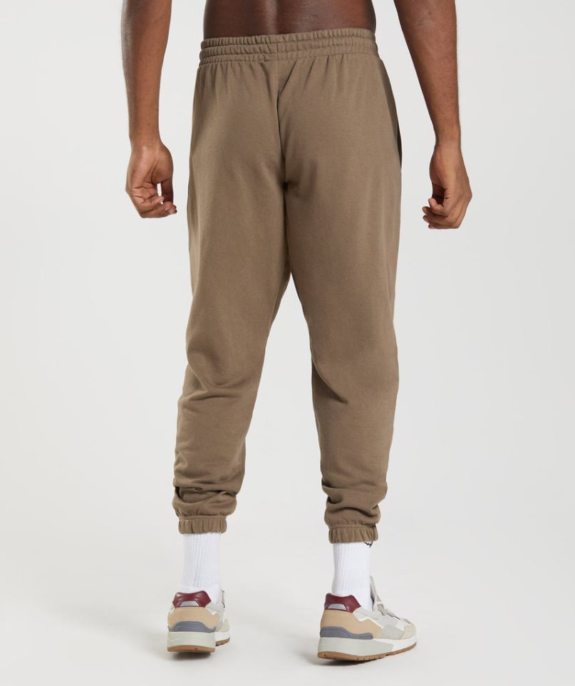 Men's Gymshark Essential Oversized Jogger Brown | CA 751N0A